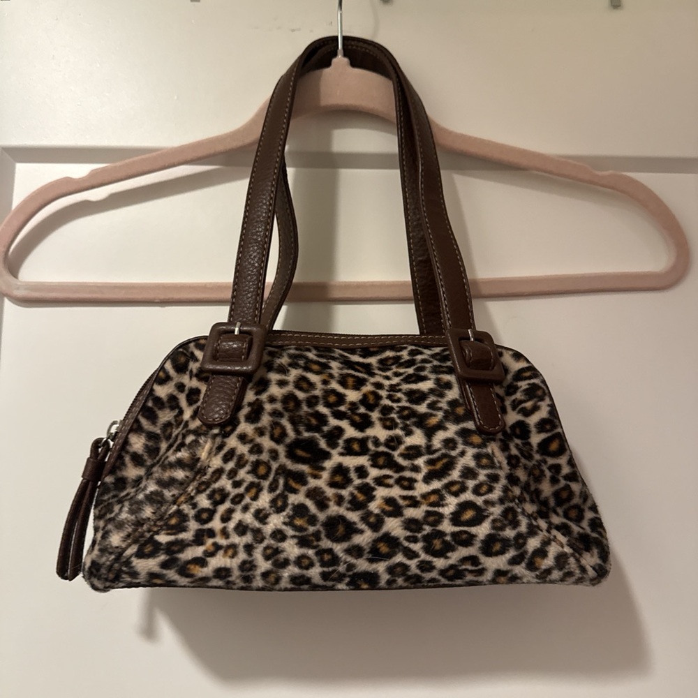 90s Liz Claiborne Leopard Handbag